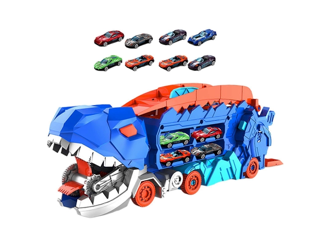 Camión De Dinosaurio Comiendo Coches Juguete Transporte Camión Paraíso Deslizamiento Dinosaurio Coche Vehículos Playset Gusshious 12 Mini Coches