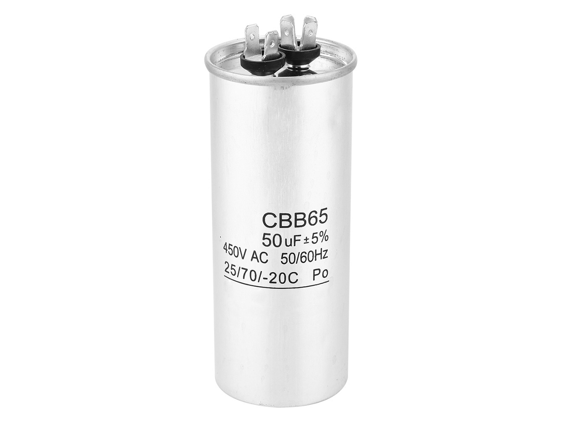 Condensador Veloriskku Cbb65 450v 50uf para motor de arranque y compresor de aire acondicionado.