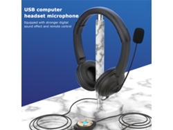 Auriculares Usb Con Micrófono Con Cancelación De Ruido Y Control De Volumen Ajustable Para Ordenador/centro De Llamadas.