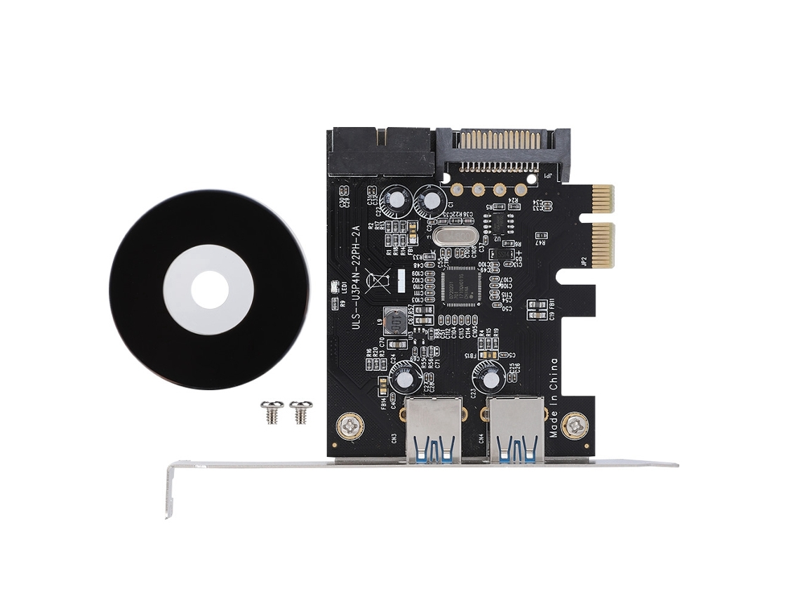 Tarjeta De Expansión Hub Pci-e A Usb3.0 De 4 Puertos Adaptador Extensor De Velocidad 5 Gbps