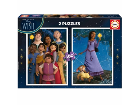 Puzzle EDUCA 2X100 Piezas Disney Wish 19742