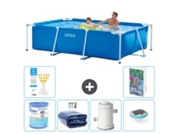 Intex Piscina Com Estrutura Retangular - 260x160x65 Cm - 7-peças S101