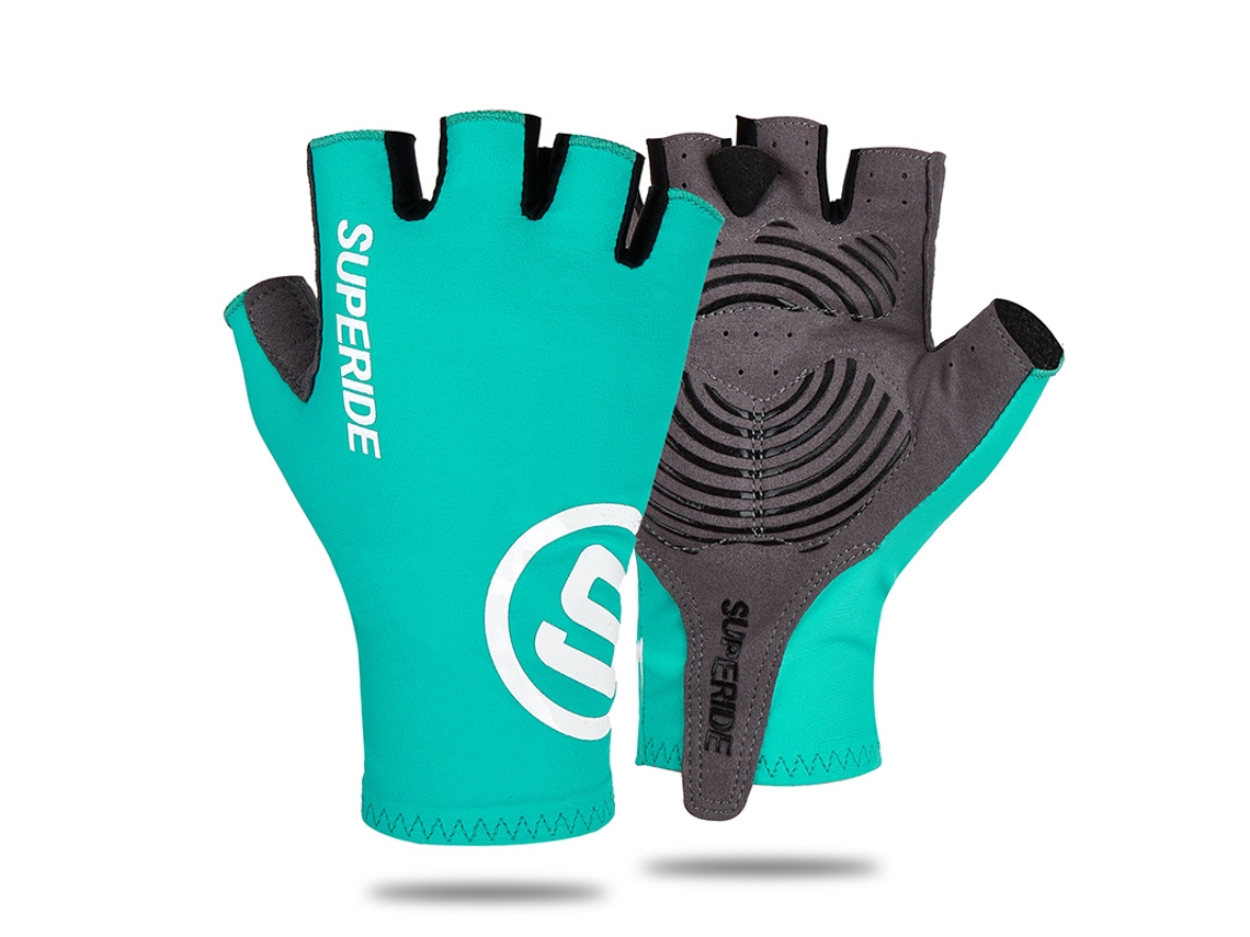 (azul S) Guantes De Ciclismo Medianos, Unisex, Con Acolchado De Espuma, Transpirables Y Que Absorben La Humedad.