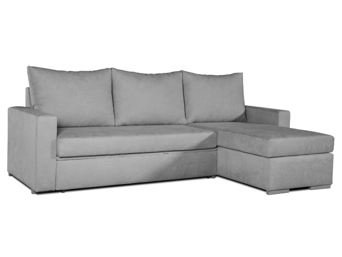 Sofá Cama MATRIS Saint-Tropez Derecha (Gris - Tejido - 153x95 cm)