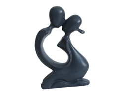 Figura abstracta de resina en miniatura para decoración del hogar