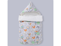 Saco de dormir para cochecito de bebé, cálido saco de dormir de invierno para evitar sobresaltos, con doble cremallera (Prince 88 x 46 cm)