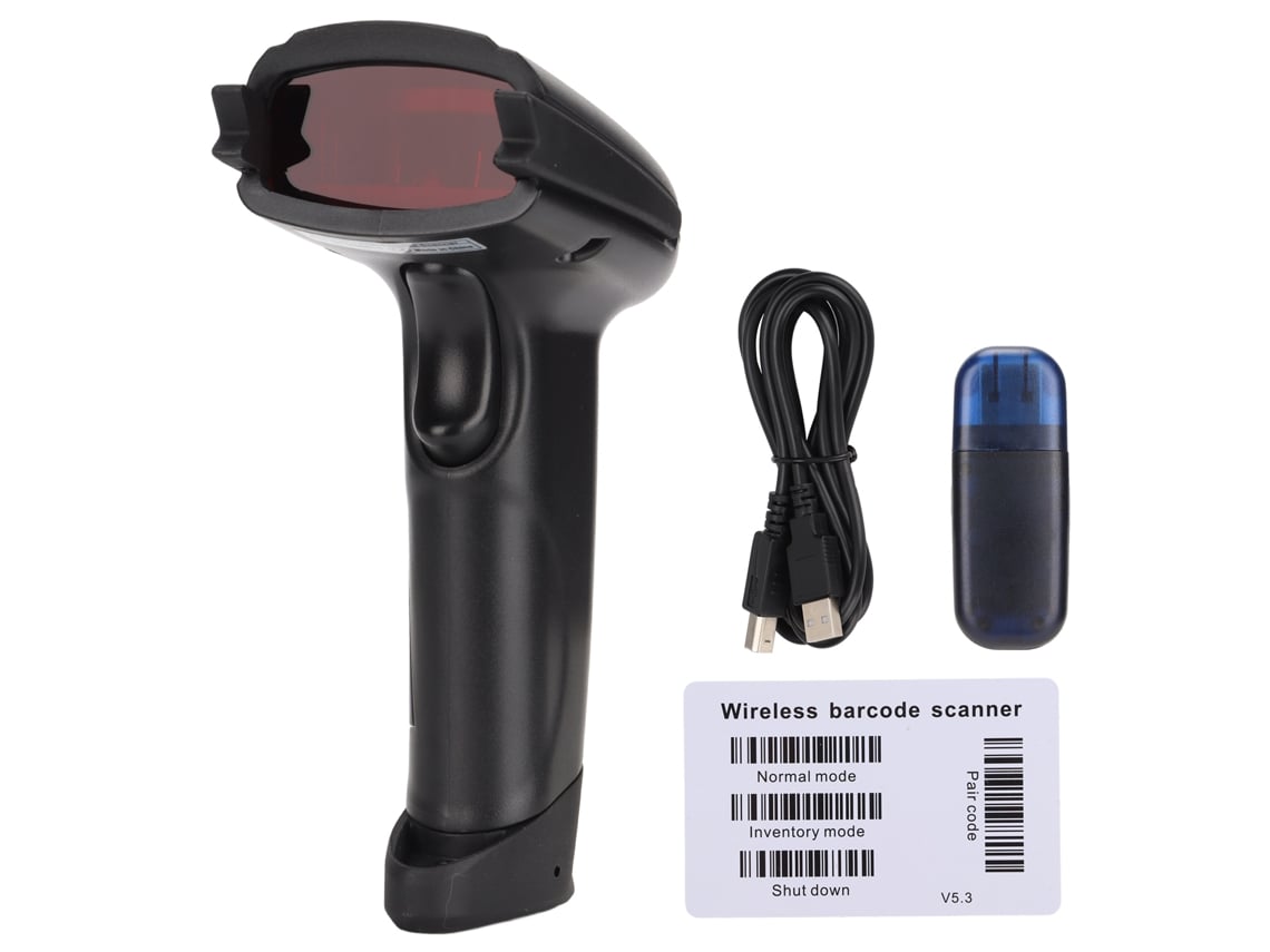 Escáner De Código De Barras Inalámbrico Fg2106, Lector De Código De Barras Portátil De Escaneo Rápido Y Automático Para