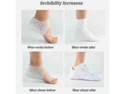 Plantillas Invisibles De 5 Cm Para Aumentar La Altura Del Calzado, Con Capa De Silicona - Cómodas Y Reutilizables.