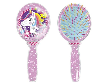 Pegatina con purpurina para cepillo de pelo de unicornio Totum para niños