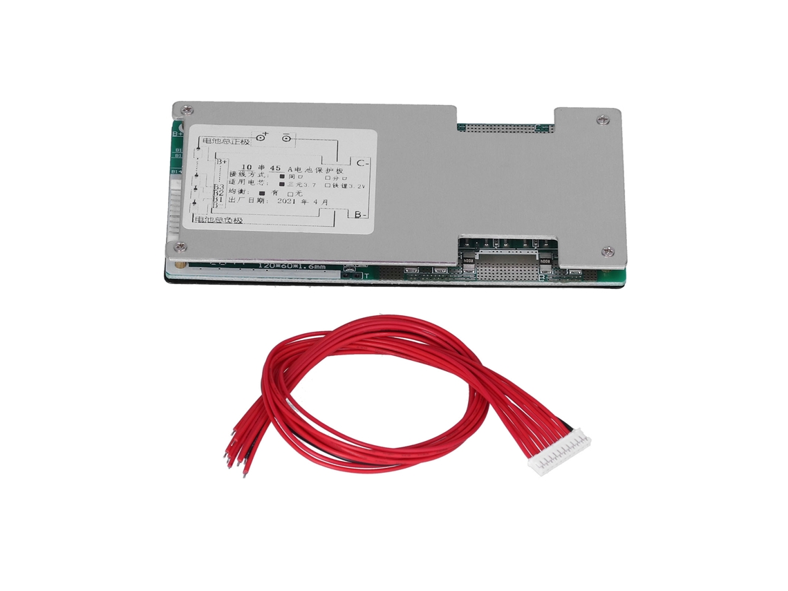 Placa De Carga Para Batería De Litio 45a Con Cable De Conexión, Protección Contra Sobrecarga Y Descarga Excesiva