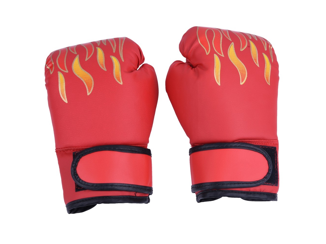Guantes De Boxeo Rojos Para Niños, Muay Thai, Sparring, Kickboxing, Con Material De Pu Y Soporte Para La Muñeca.