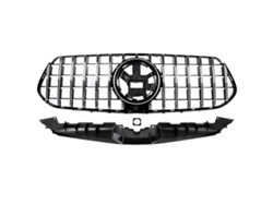 Parrilla delantera para Mercedes-Benz, flujo de aire optimizado, como se muestra (OEM)