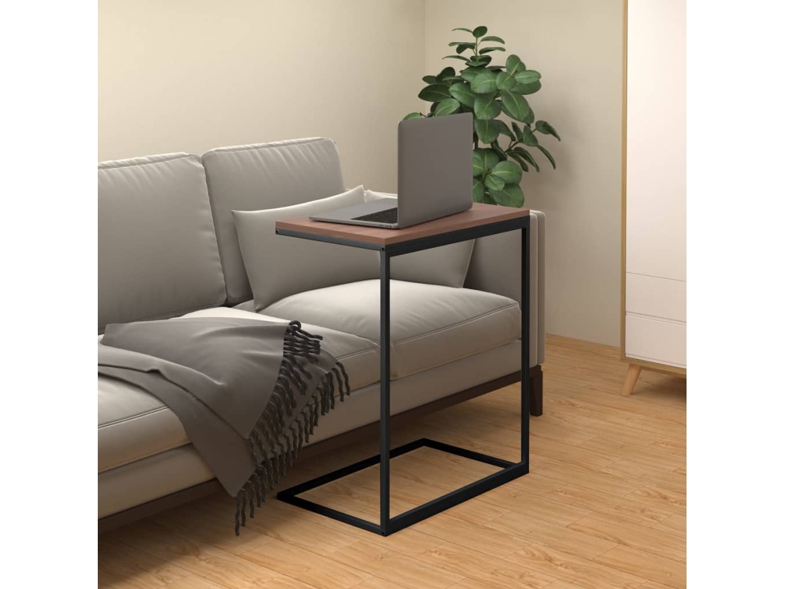 Mesa de centro 55x35x66 cm, derivados de madera, color negro, DKD HOME DECOR