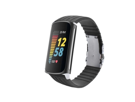 Correa Silicona Líquida para Fitbit by Google Charge 5 Gris