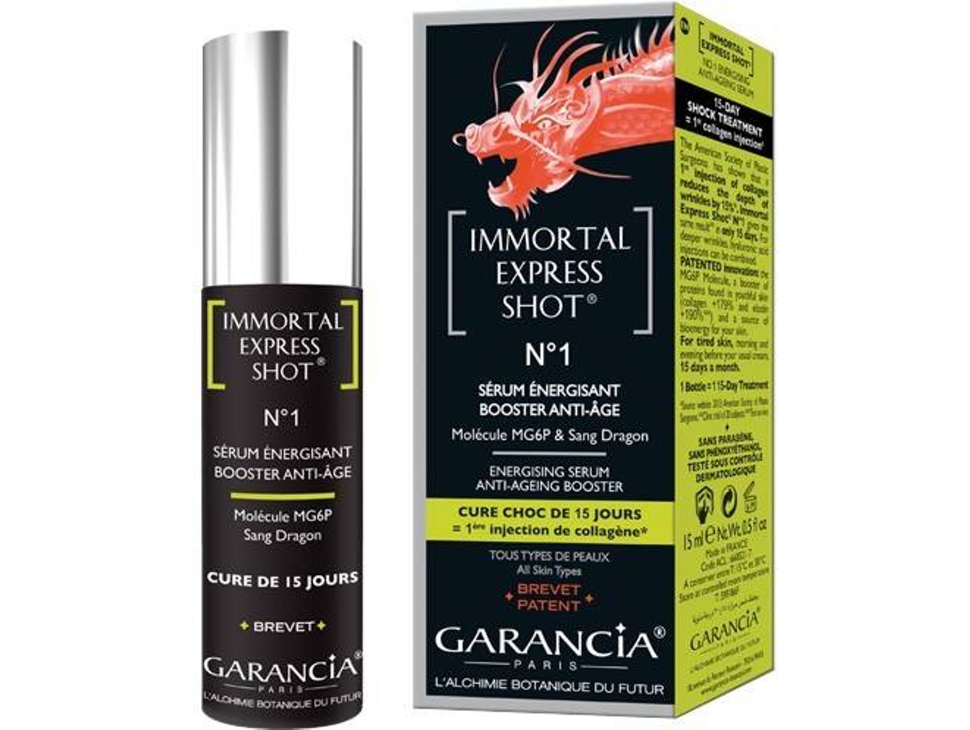 Crema Facial GARANCIA Immortal g arancia Express Shot N1 Sr 15