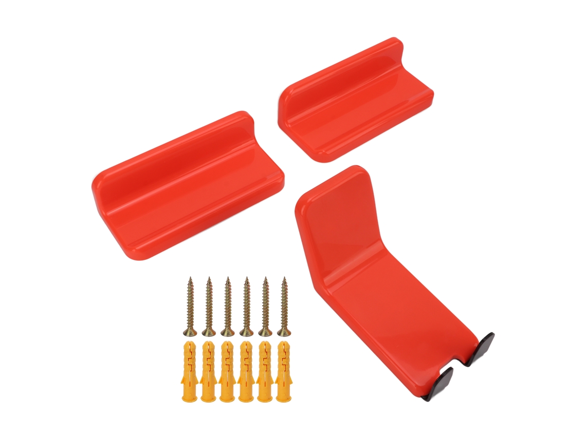 Soporte De Pared Para Bicicleta De Montaña Y Carretera Resistente A Arañazos Porta Pedales Montaje En Pared Naranja