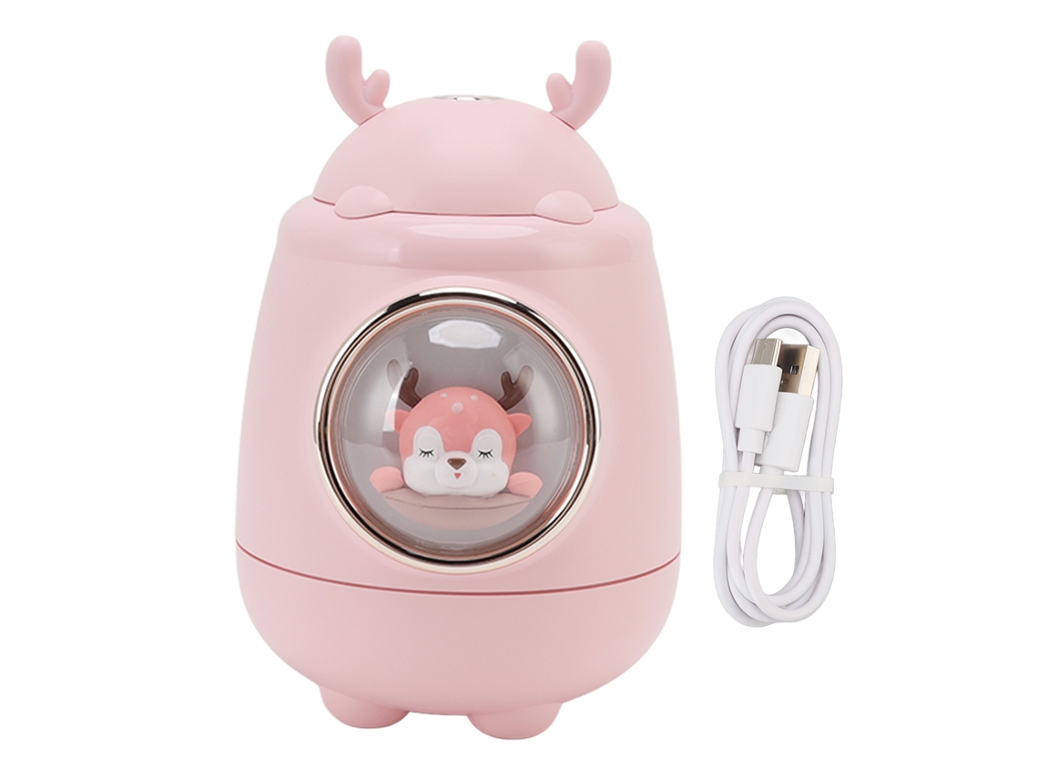 Mdug Usbumidificador De Mesa Humidificador De Fria Fria Multifuncionalcom Luz Noturna Rosa Fulvo
