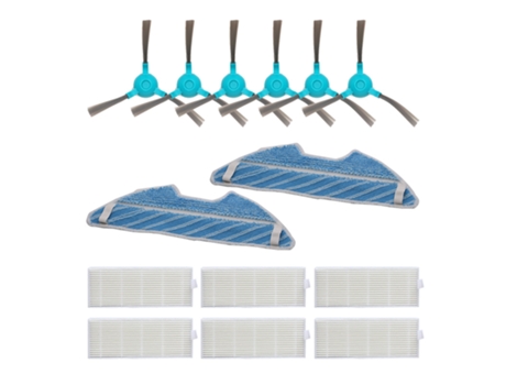 Juego de fregona Hepa con Cepillo Lateral, accesorios de aspiradora robótica, repuesto para aspiradora Conga 1390 1290