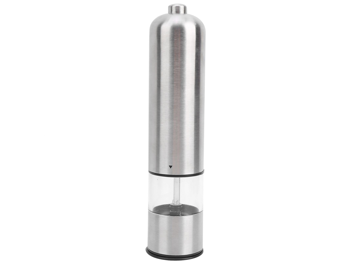 Molinillo de sal y pimienta eléctrico de acero inoxidable Rosewell, automático y funciona con pilas.