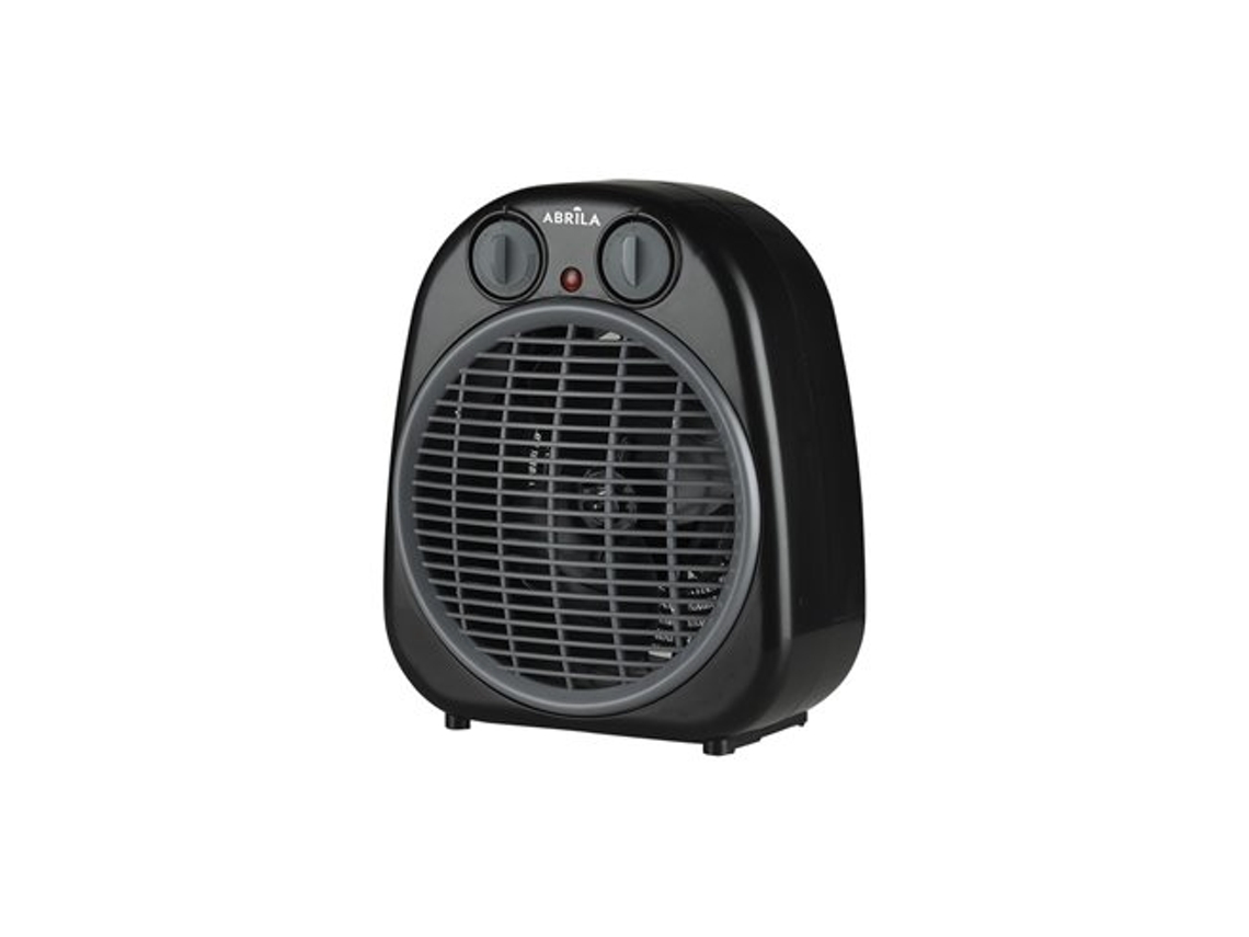 Termoventilador Fogata Negro/gris 2000w 2 Potencias 3 Funciones Termostato Antivuelco (24x20x13cm)