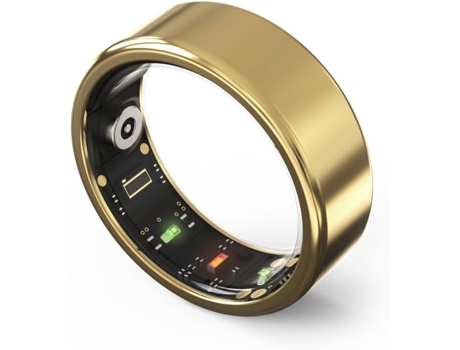 Smart Ring CHRONUS, Bluetooth 5.1, múltiples funciones de salud, resistente al agua IPX8 (oro, 11#-20,7 mm)