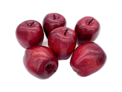 Manzana Artificial Grande, Fruta Decorativa De Imitación, 6 Piezas De Espuma De Estireno De 9 Cm.