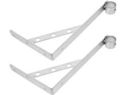 Soportes Triangulares Acero Inoxidable Montaje Lateral Diseño Extendido Armarios Espacios Estrechos Riel Ropa