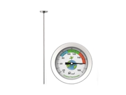 Termómetro de suelo con sonda de acero inoxidable, termómetro para fertilizantes, termómetro para alimentos con longitud extendida. GOKOCO