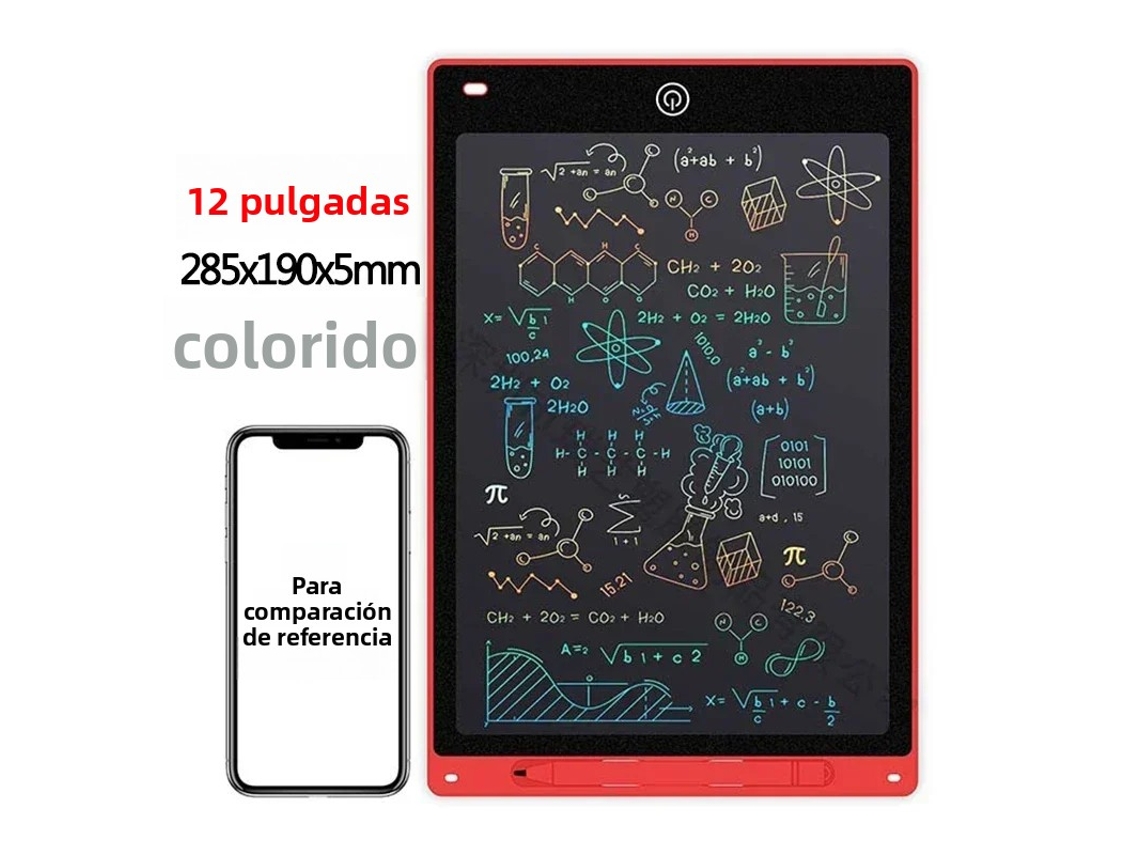 Tablero de dibujo (pantalla LCD a color de 12 pulgadas), tablero de dibujo y bocetos para niños, pizarra de juguete