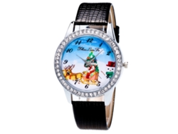 Reloj De Pulsera Zhoulianfa Fashionable Bird Cafe Casual Festivo De Cuarzo Con Correa De Cuero Sintético