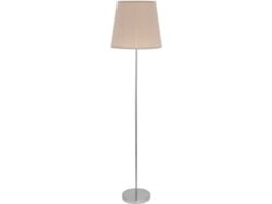 Lámpara de Pie FABRILAMP Maldivas (Gris - Metal, Tejido - 175x40 cm)