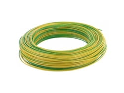 Cable De Instalación H07v U Electraline 10m 2,5mm² Amarillo Y Verde Pvc Para Circuitos Domésticos