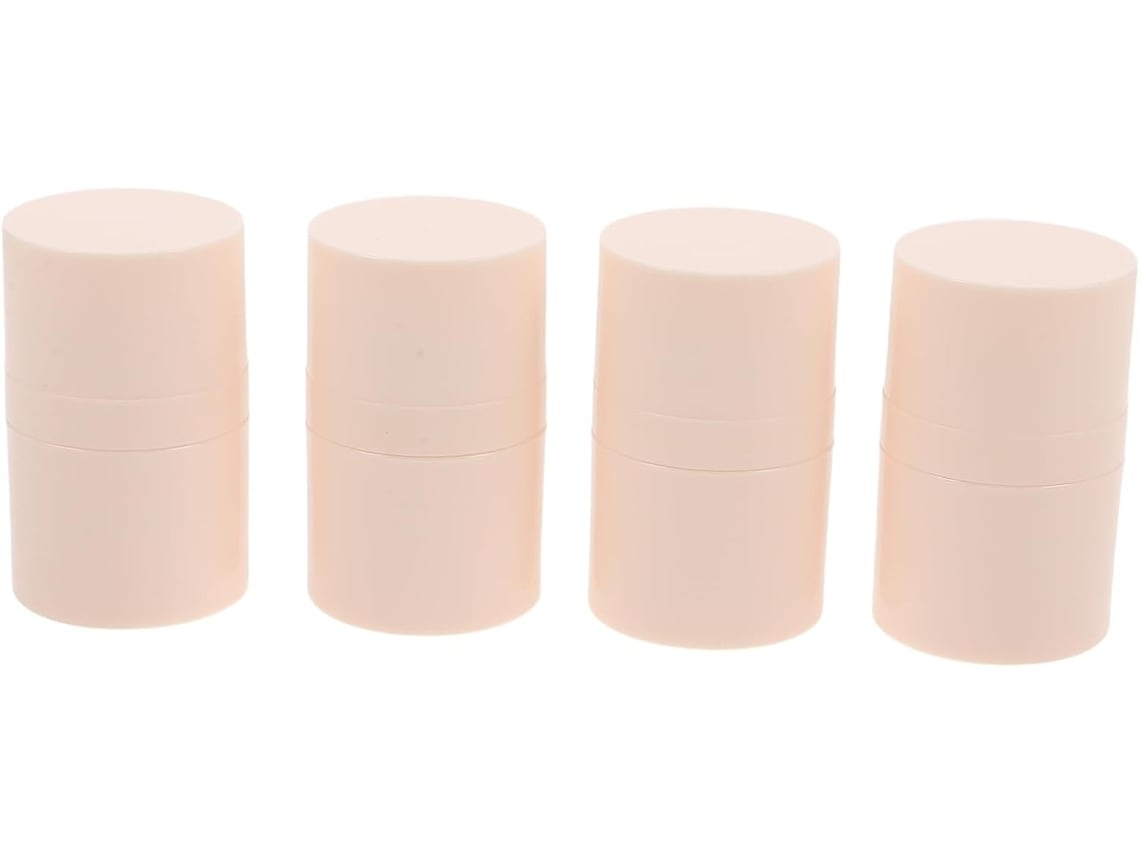 Nuobesty Recipiente Para Pó De Viagem, Mini Potes Vazios De Plástico Transparente De 8g, Com 4