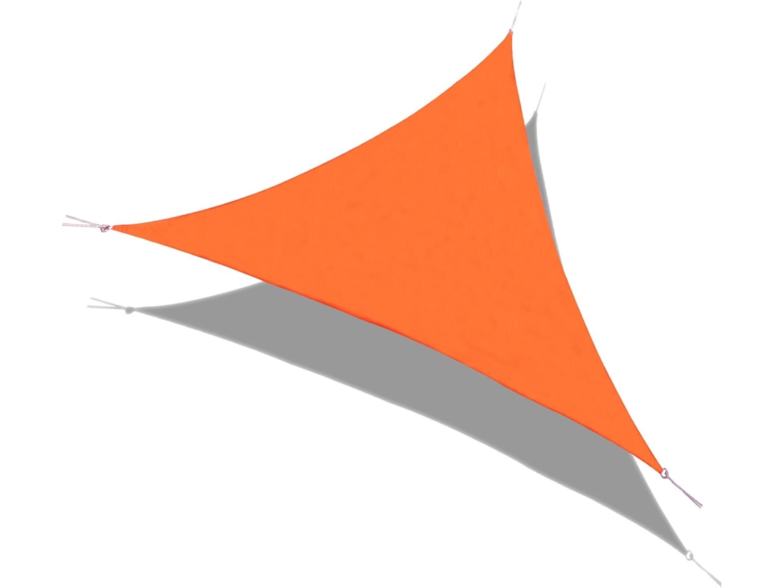 Vela de sombra triangular, toldo para exteriores de 3 x 3 x 3 m con material de poliéster y revestimiento de PU, acabado resistente para patio de coche, impermeable y negro