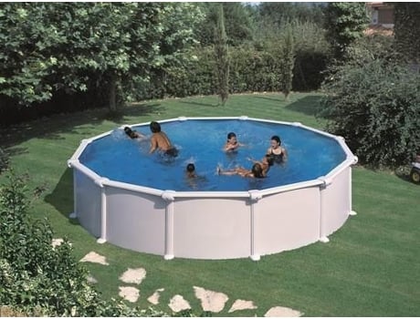 Piscina de Acero GRE Blanca (550x120 cm)