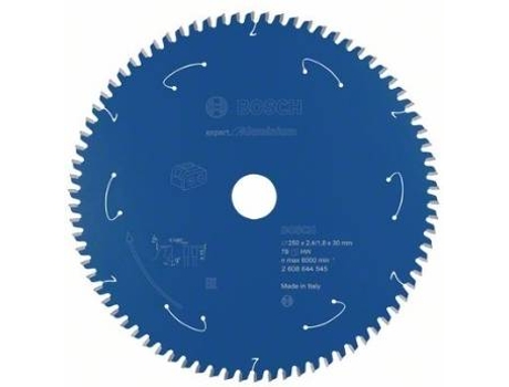 Disco de Sierra Circular BOSCH Para Sierra Sin Cables Expert para Aluminio 250x2.4/1.8x30 T78 para Sierras Meia-Esquadria