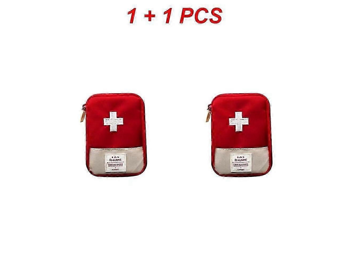 Mini botiquín portátil de primeros auxilios para viajes, acampadas y supervivencia, ideal para emergencias y actividades al aire libre. Incluye estuche de transporte.