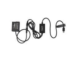 Cable Usb Type-c A Batería Falsa Dmw-dcc8 Para Cámaras Panasonic Lumix Fz2500 Fz1000 G85 G7 G95