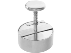2026-prensa Para Hamburguesas Ajustable 4.5" De Acero Inoxidable 304 Antiadherente Con Mango Ergonomico Removible