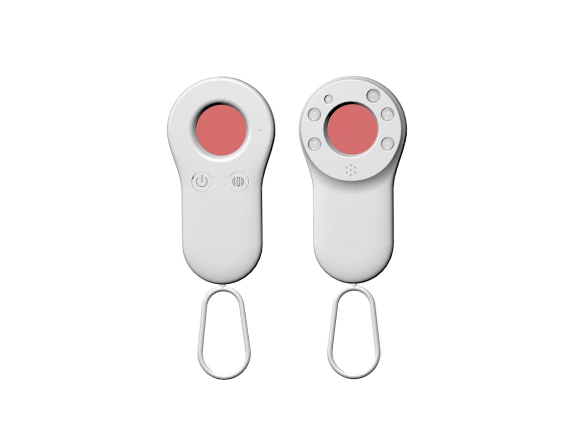 Detector de cámara inteligente Yuysan con escaneo infrarrojo y alarma, color blanco.