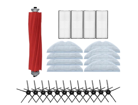 Kit para xiaomi roborock g10/t7splus/s7 robot escova lateral com filtro