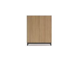 Mueble zapatero/armario HERDASA Lofoten roble dorado puertas vallado patas gris grafito 112 x 90 x 27 cm