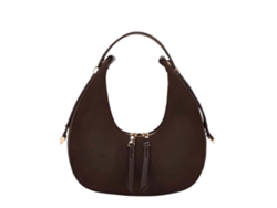 Bolso De Mano Hobo Para Mujer Estructurado Con Doble Cremallera Chic