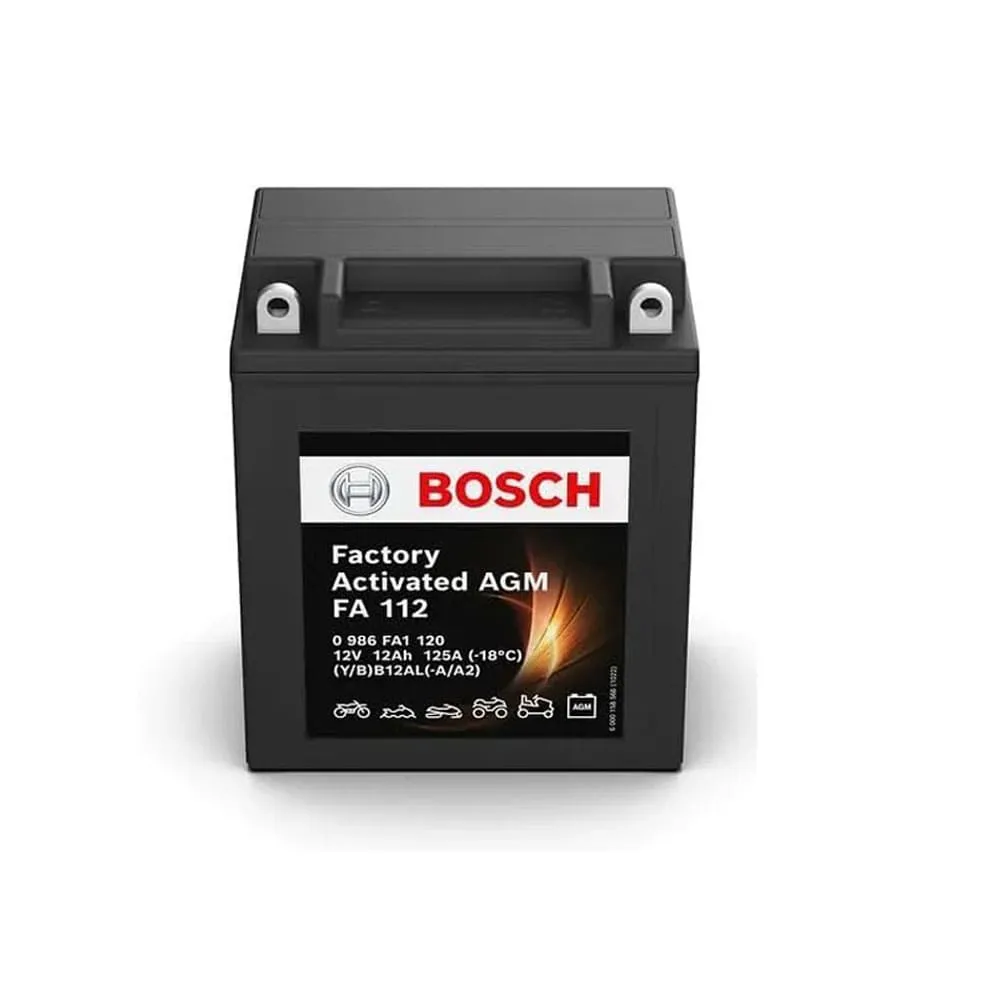 Batería de Moto BOSCH FA112 (YB12AL-A) 12V 12Ah 125A