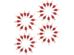 150 clips para fotos con forma de mariquita, madera natural, manualidades pequeñas, portanotas, decoración de pared, oficina, GOKOCO