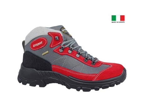 Botas Rosso Scamosciato GRISPORT Mujer (Rojo, Gris - Tela, Cuero Natural - 37)