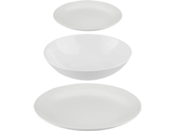 Platos 5 FIVE 18 Piezas Color Blanco