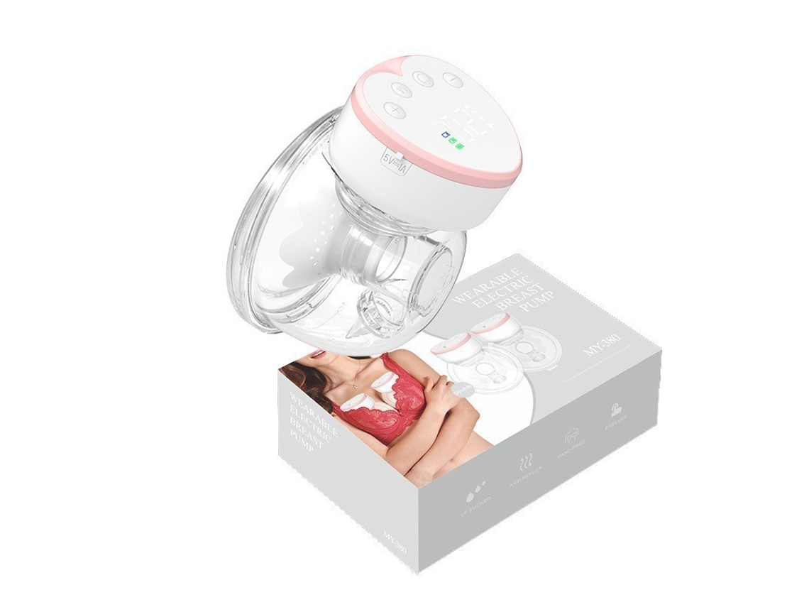 Bomba Tira-leite Pack 2 Rosa – Wearable, Led, Longa Duração, Portátil