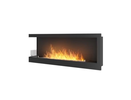 Corner 1200 Left SimpleFire Chimenea de bioetanol empotrada con vidrio