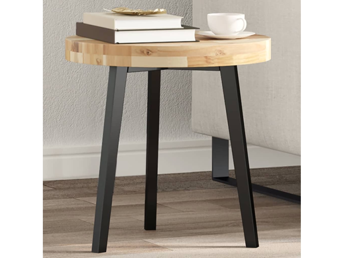 Tablero De Mesa Redondo Madera Maciza De Acacia Ø40x4 Cm